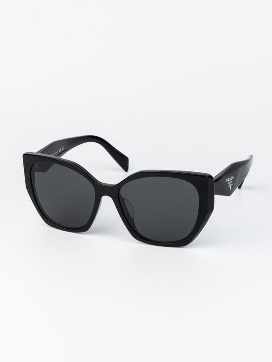 Prada Women Sunglasses Black Grey Cat Eye PR19ZSF 1AB5S0 NEW AUTHENTIC main image 5
